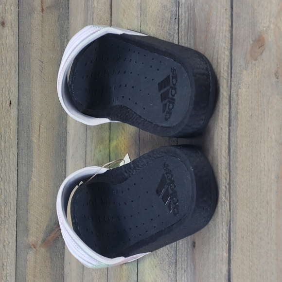 adidas Adilette Boost Men's Premium Sandals Slides Black Iridescent - Picture 5 of 10